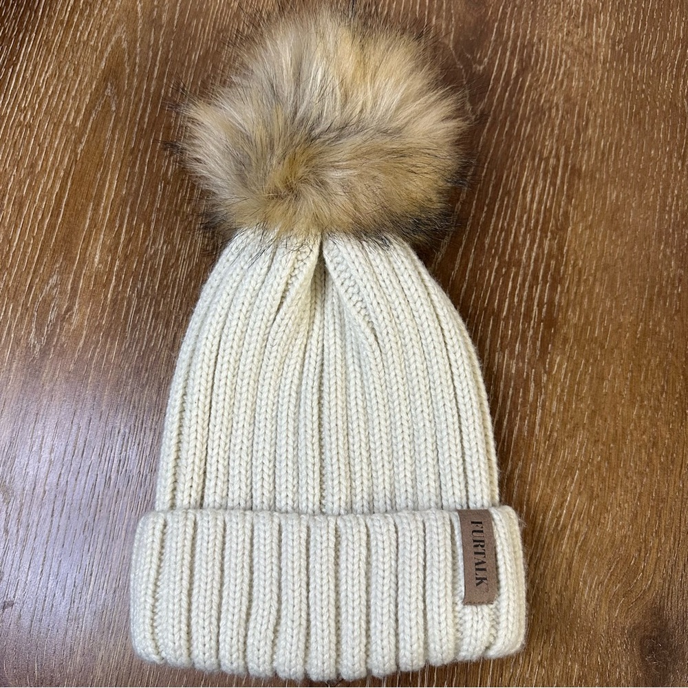 Furtalk Beanie Toboggan with Removable Pom‎ Pom